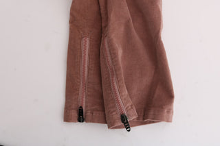 Chic Brown Capri Cropped Pants For Elegant Evenings