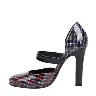 Bottega Veneta Women's Red / Purple Patent Leather Stiletto Heel