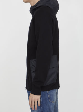 Black Cotton Hoodie