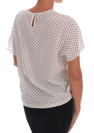 Chic Polka Dot Silk Blouse