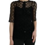 Elegant Floral Lace Blouse Top