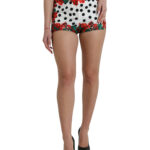 Multicolor Silk High Waist Hot Pants