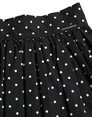 Polka Dot Knee-length Couture Skirt