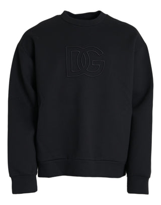 Black Dg Logo Pullover Sweatshirt Sweater