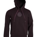 Purple Logo Crest Hooded Pullover Sweatshirt Sweater