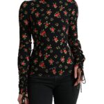 Elegant Floral Silk Blend Top