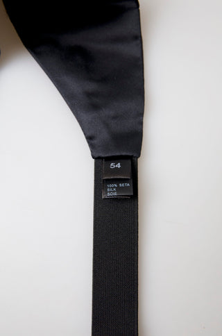 Elegant Black Silk Cummerbund