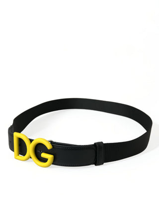 Elegant Black And Yellow Designer Belt