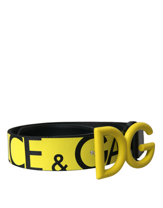 Elegant Black And Yellow Designer Belt