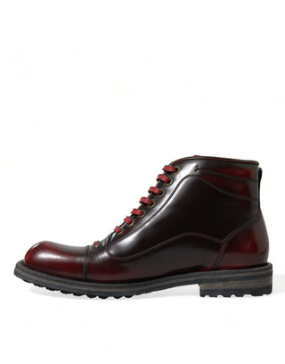 Dapper Dual-tone Leather Ankle Boots