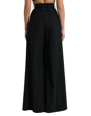 High Waist Wide Leg Pants With Slit