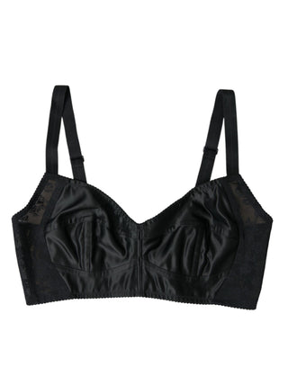 Elegant Black Bustier Crop Top