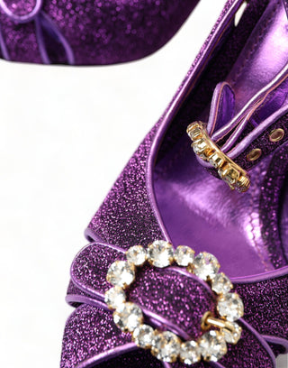 Regal Purple Ankle Strap Heels