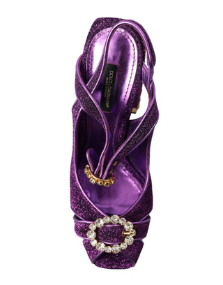 Regal Purple Ankle Strap Heels