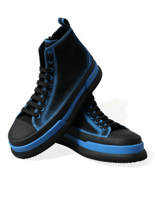 Elegant High-top Canvas Sneakers