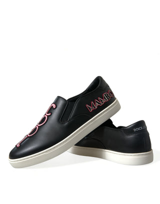 Elegant Black Slip-on Sneakers