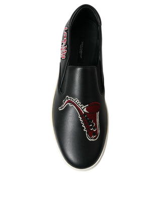 Elegant Black Slip-on Sneakers