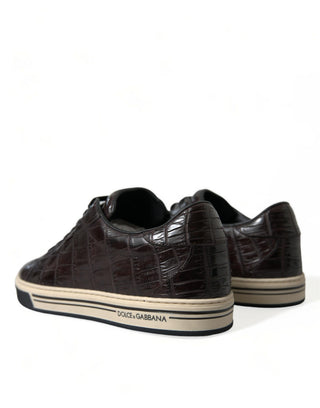 Elegant Exotic Leather Low-top Sneakers