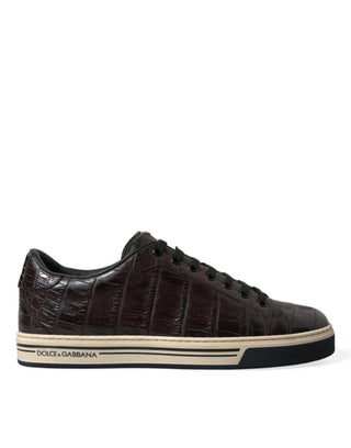 Elegant Exotic Leather Low-top Sneakers