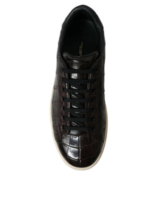 Elegant Exotic Leather Low-top Sneakers