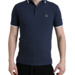 Elegant Crown Embroidered Polo T-shirt