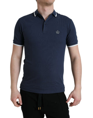 Elegant Crown Embroidered Polo T-shirt