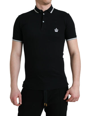 Regal Crown Embroidered Cotton Polo