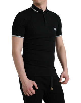 Regal Crown Embroidered Cotton Polo