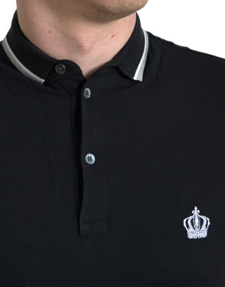 Regal Crown Embroidered Cotton Polo