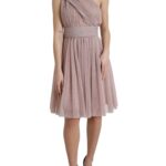 Lilac One-shoulder Pleated Designer Dress