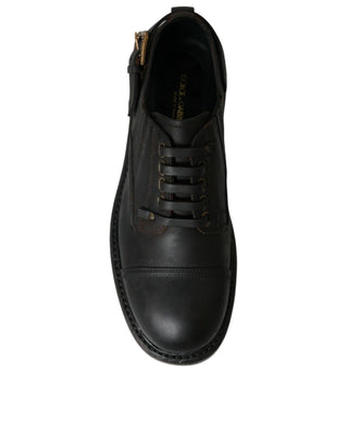 Elegant Mens Leather Derby Dress Shoes