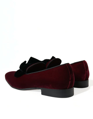 Burgundy Velvet Loafers - Elegance With A Twist