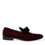 Burgundy Velvet Loafers - Elegance With A Twist