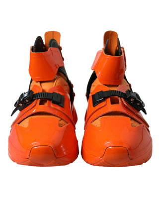 Orange Breezy High-top Sneakers Charm