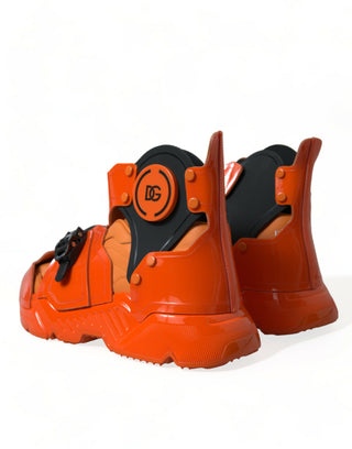 Orange Breezy High-top Sneakers Charm