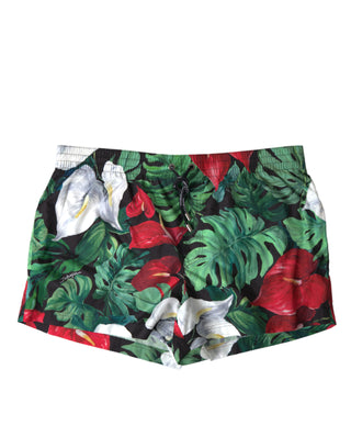 Tropical Elegance Men's Swim Trunks