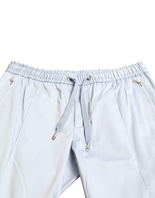 Elegant Light Blue Jogger Pants For Men