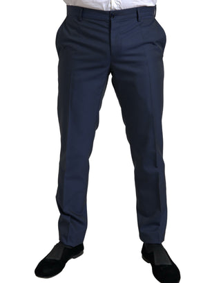 Elegant Dark Blue Slim Fit Designer Suit