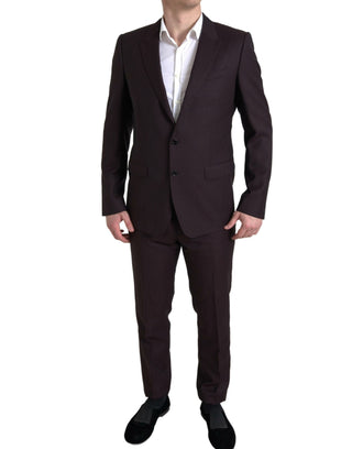 Maroon Martini Slim Fit 2-piece Suit