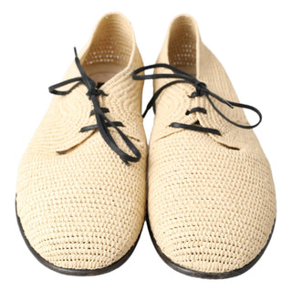 Chic Beige Derby Lace-up Casual Men's Shoes