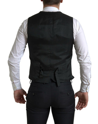 Elegant Black Martini Slim Fit 3-piece Suit