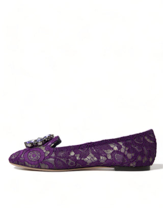 Elegant Floral Lace Vally Flat Shoes