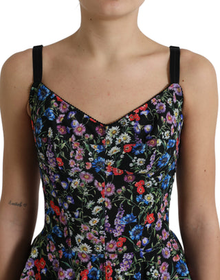 Elegant Floral A-line Mini Dress