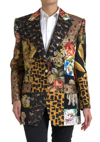 Elegant Multicolor Single Breasted Jacket