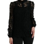 Elegant Floral Lace Blouse Top