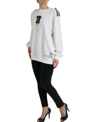 Chic Black And White Crew Neck Sweater