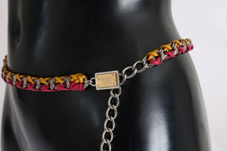 Elegant Multicolor Crystal-embellished Belt