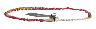 Elegant Multicolor Crystal-embellished Belt