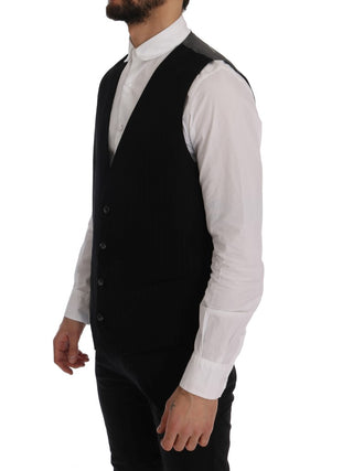 Elegant Striped Vest Waistcoat