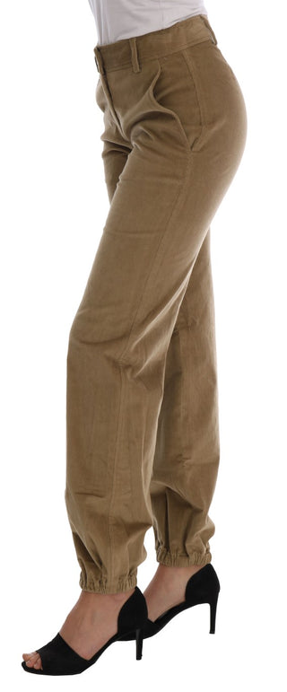 Chic Beige Casual Pants For Sophisticated Style